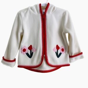Hanna Andersson Baby Embroidered Fleece Jacket